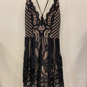 Black Lace Romper